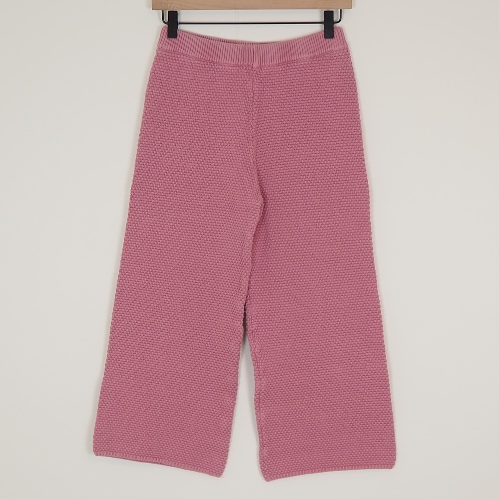 Free People‎ Beach Hailee Waffle Knit Sweater Pants Size XS Lilac Pink